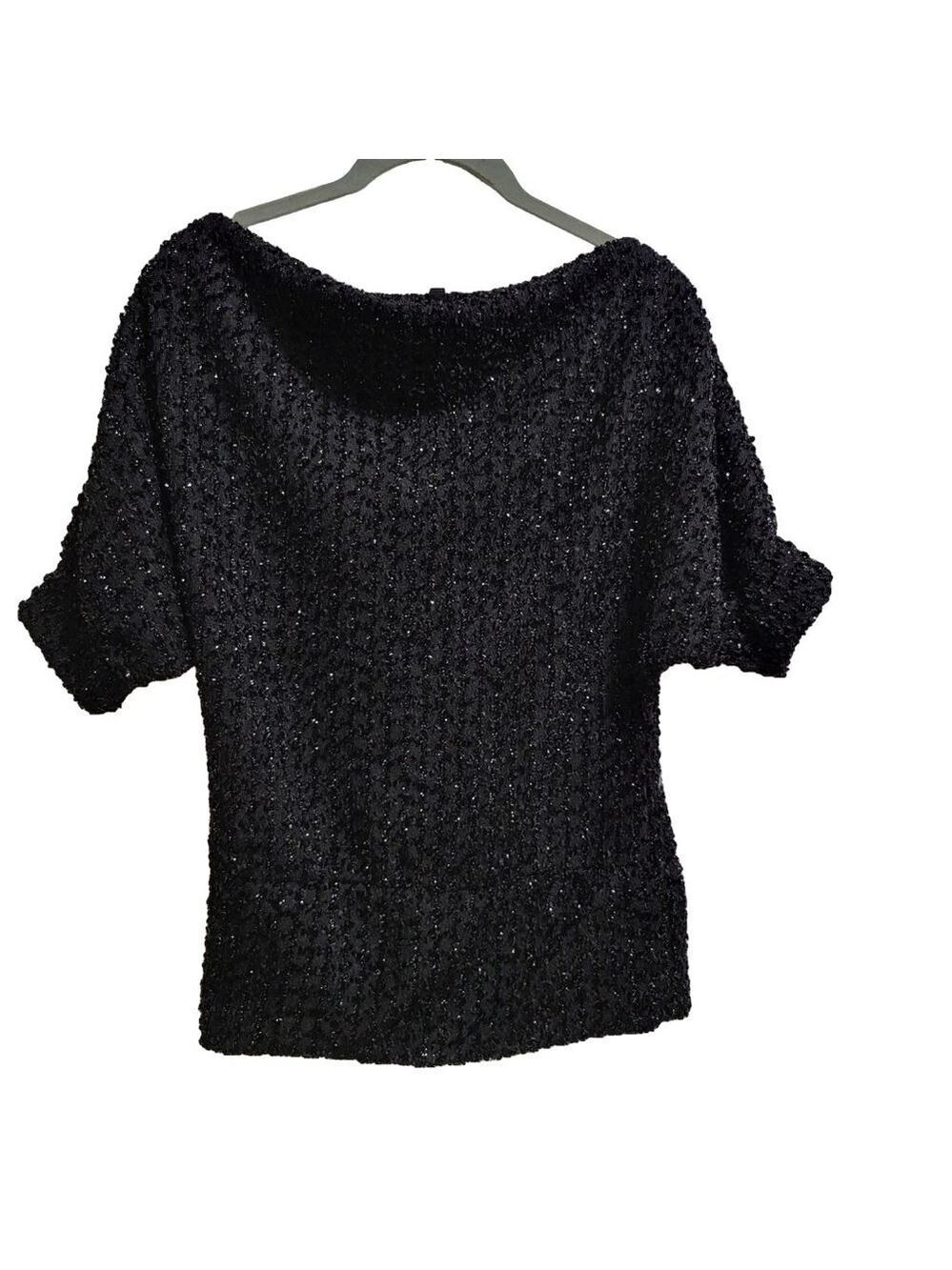 Voice vintage sequined light sweater in sz sm